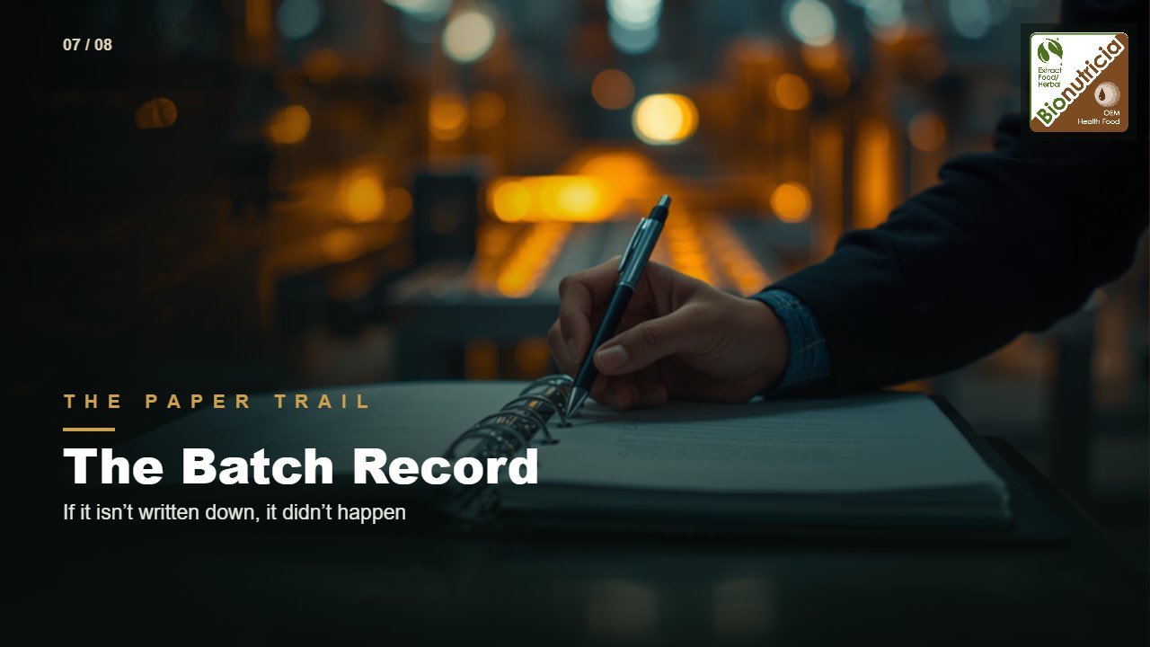The Paper Trail: The Batch Record