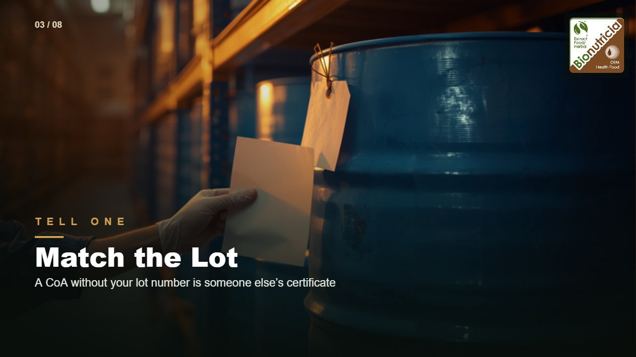 Tell One: Match the Lot