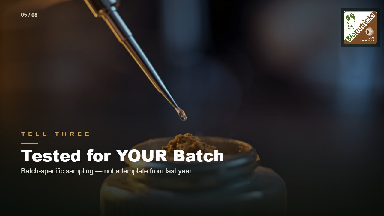 Tell Three: Tested for YOUR Batch