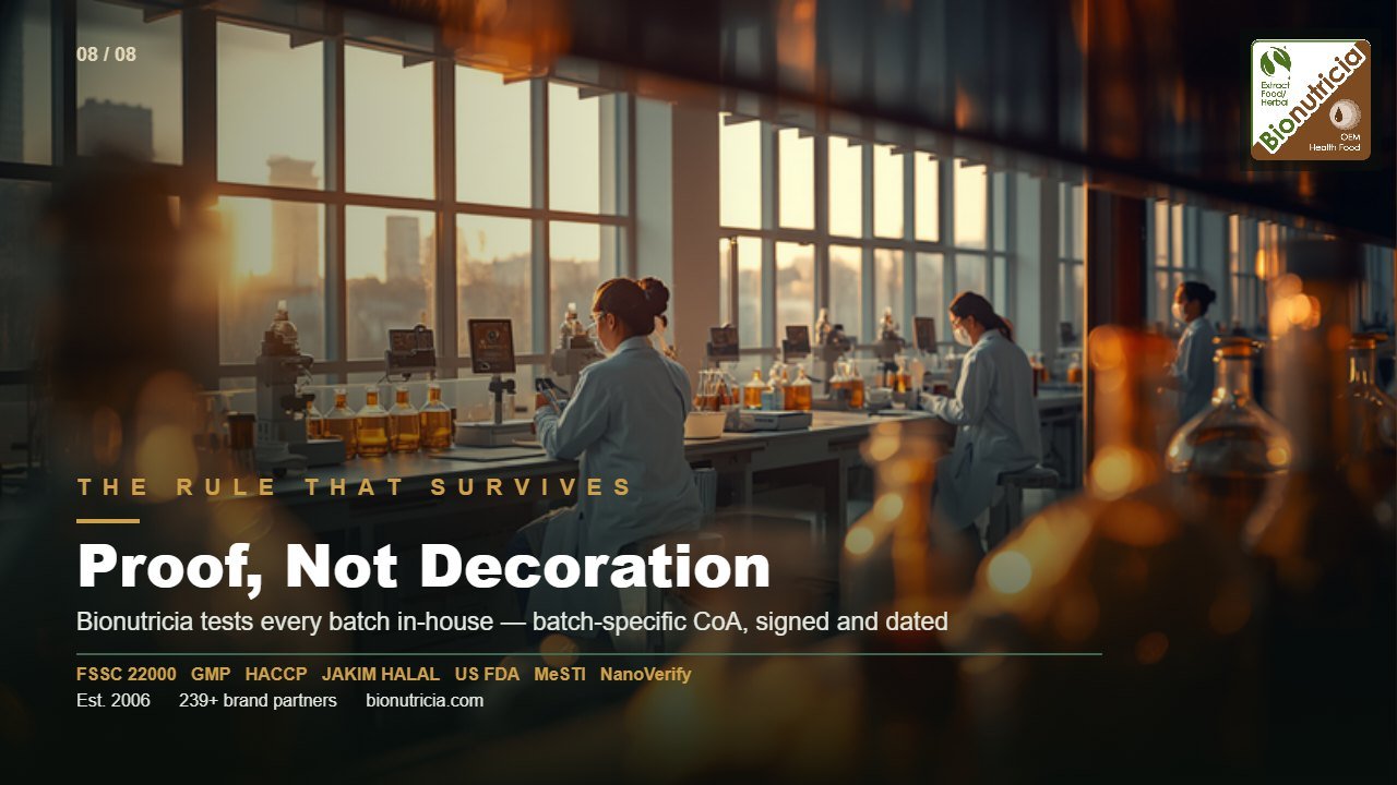 Proof, Not Decoration