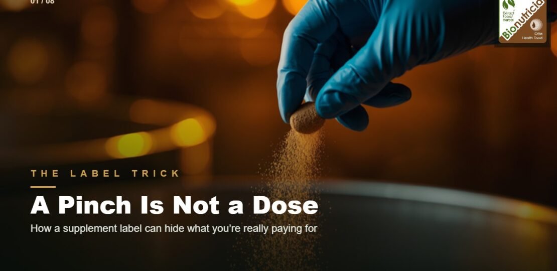 A Pinch Is Not a Dose