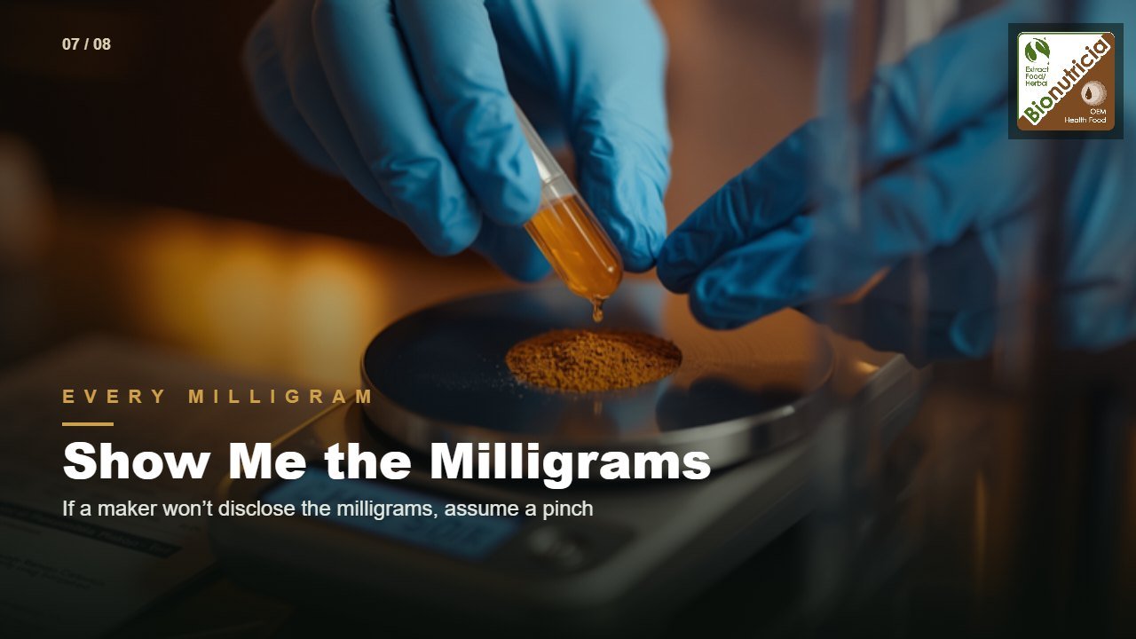 Every Active, Every Milligram