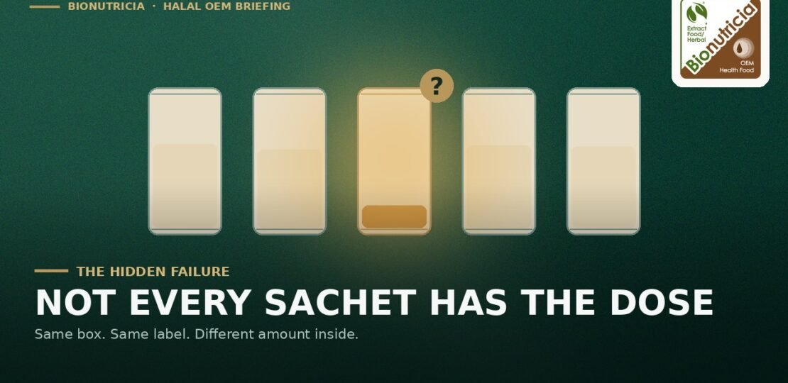 Not Every Sachet Has the Dose – slide 1