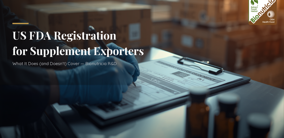 US FDA Registration for Supplement Exporters — Featured Image