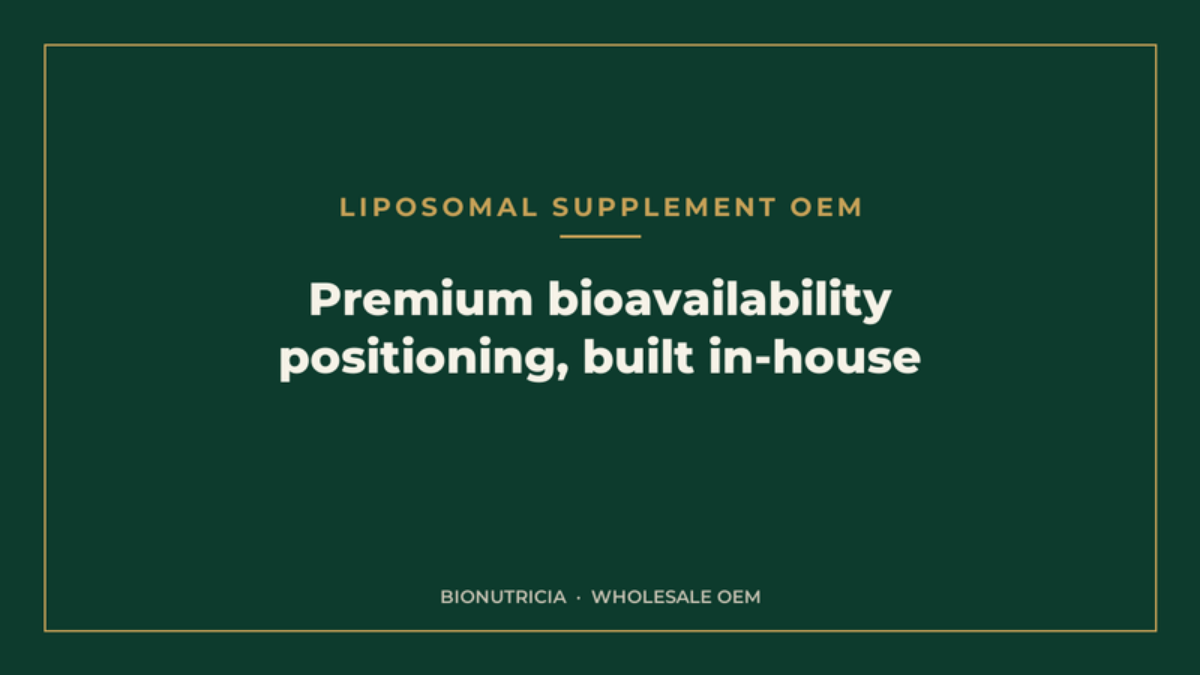 Liposomal supplement OEM banner