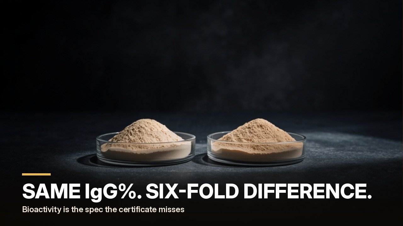 Two identical powders are not the same ingredient
